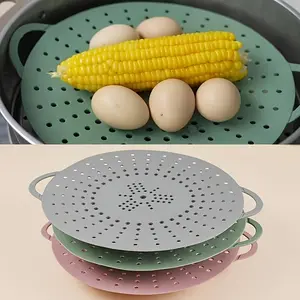 1pc random color non stick steamer - steamer board with open grid design, compatible with rice cookers, instant eddy currents, induction cookers - easy to clean, space saving, suitable for home, restaurant or commercial kitchens - vegetables, dumplin