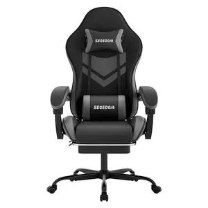 Ergonomic Comfort Office Chair | Reclining Gaming Chair with Footrest | High Weight Capacity | Thickened Cushion | Height-Adjustable and  | Premium Color Scheme | Easy to Clean | SGS-Certified Gas Lift    swivel  silent caster