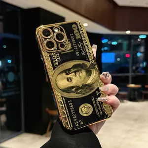 Gold-Plated TPU Smartphone Case, Mobile Phone Accessories - Premium Texture, Classic Elements, Inventive Designs, Multi-Model Protection - Compatible with iPhone X/XS/XS Max/11/12/13/14/15/16/17, Ideal Holiday Gift for Loved Ones