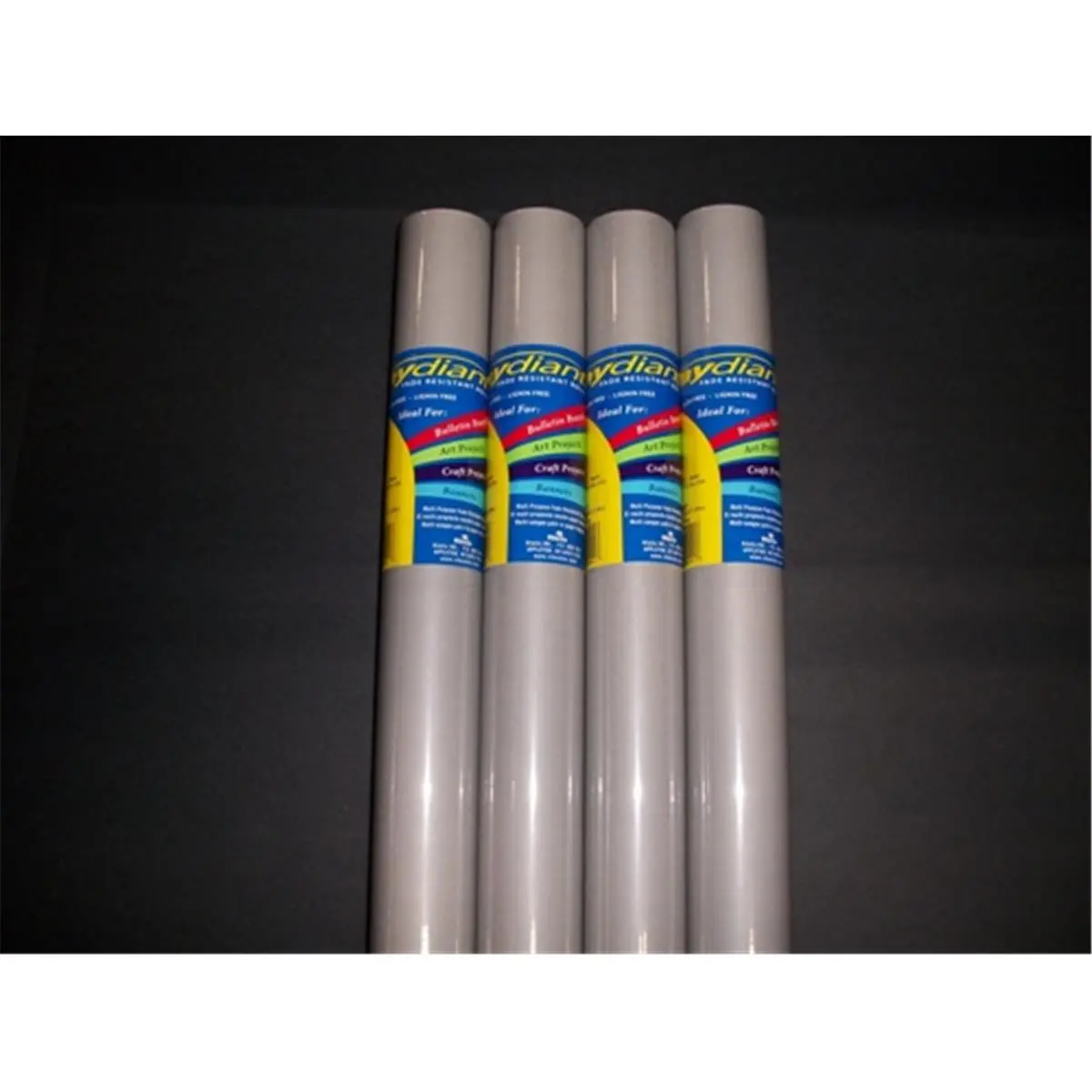 RiteCo Raydiant Fade-Resistant Art Rolls - Cool Gray, 48 In x 12 Ft, 4 Pack - Art Materials for Office & School Stationery Needs