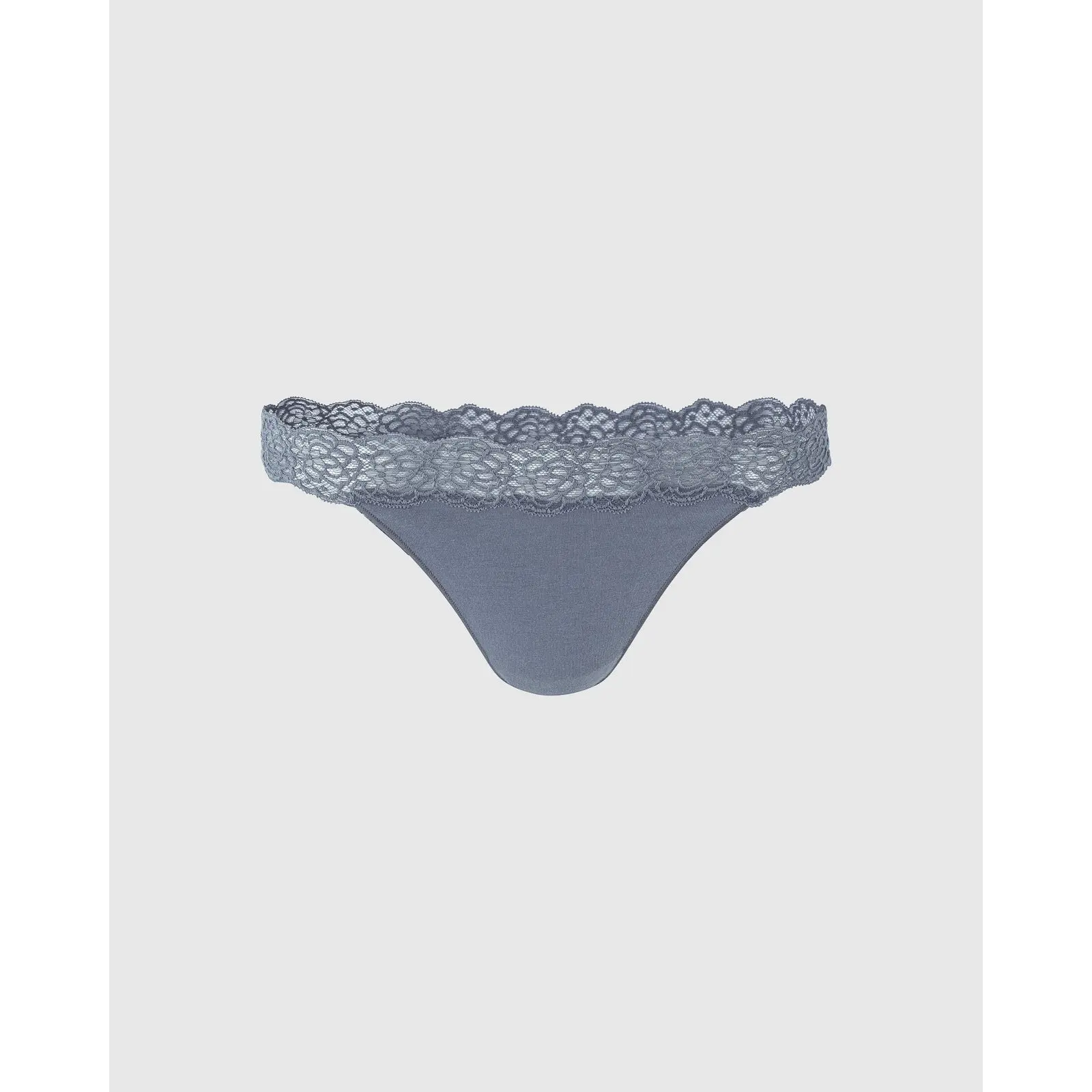 Lacy Cotton Thong