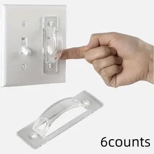 Transparent Light Switch Cover Protector, 6 Pack, Child Safety Light Switch Guard, Halloween & Christmas Decorations