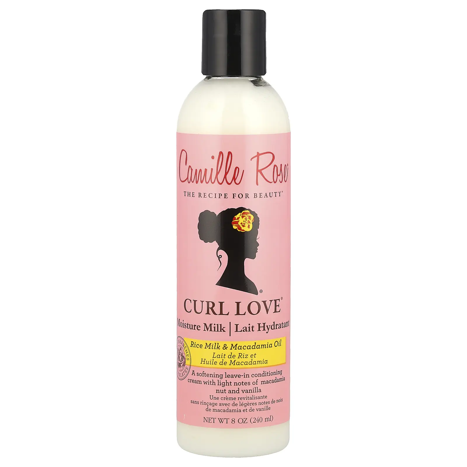 Camille Rose Curl Love® Moisture Milk, Leave-In Conditioning Cream, Rice Milk & Macadamia Oil, 8 oz (240 ml)