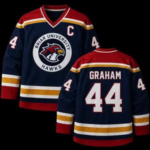 Briar University Hawks Hockey Jersey, Garrett Graham 44 Hockey Romance Jersey, Custom Off Campus Bookish Apparel, Logan, Di Laurentis Tucker