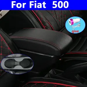 For Fiat 500 armrest box For Fiat CRONOS Car Armrest box Dedicated Interior Retrofit Center Storage box Car Storage Organizer Car Accessories