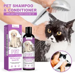 Cat Shampoo, Pet Grooming Bath Product for Relieving Skin Itching, Making Hair Smooth and Tangle-Free