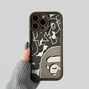 Street Graffiti iPhone Case Luxury Design Enhanced Protection for iPhone 17 to 11 Pro Max Plus Air Soft TPU Craft Handwork Shock-Proof Anti-Fall Customizable Gift