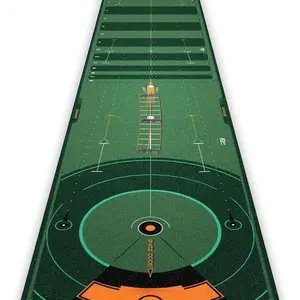 Golf Putting Practice Mat | Multi-angle Precision Putting Practice, with Scaled Green Mat for Distance/Direction Calibration, Realistic Putting Experience, Suitable for All Skill Levels - Indoor/Office Use, Made of Polyester