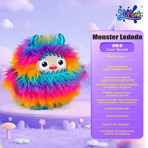 Soft Fluffy AI Interactive Plush Doll Ages 6+, Smart Voice Chat Response Educational Toy, Emotional Support Stuffed Animal Electronic Pet, Surprise Blind Box Collectible Toy, Perfect Holiday Birthday Gift for Children Over 6 Years Old