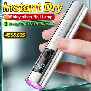 On-Screen Display Handheld Nail Art UV Lamp For Gel Nails, Mini Nail Light, Portable LED Nail Lamp, USB Nail Dryer For Fast Curing Manicure Pedicure Tool