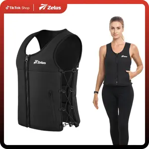 【AprilStockup】ZELUS Weighted Vest, 10&15lb. Z-Fit Weight Vest for Women Men with Adjustable Soft Iron Weights, Unisex Training Vest for Walking Strength Training, Workout Vest with Pockets Reflective Strip