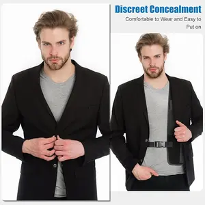 Concealed Carry Shoulder Chest Holster Fully Adjustable Neoprene Material Fits M&P Shield S&W Ruger Extra Pocket for Daily Use Comfortable Discreet