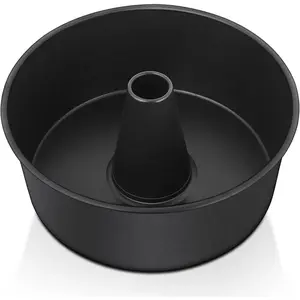 Angel Food Cake Pan, 10-Inch Non-stick Tube Pan for Baking Pound Chiffon Cake, One-piece Design, Easy Release & Clean Silicone Cake Pan