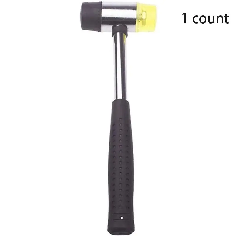 Iron Rubber Hammer with Professional Anti-Slip Handle, Durable Hand Tool for Jewelry Making, Minimizes Workpiece Damage, Minimizes Damage, Leather Crafting