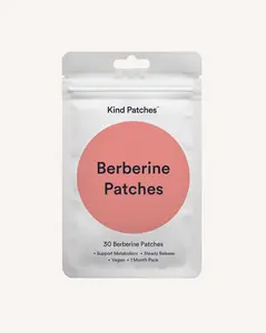 Kind Patches: 30 Berberine Patches, Steady Release, Vegan, 1 Month Pack