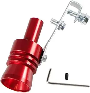 YESHMA Universal Red Turbo Sound Whistle Muffler Pipe Simulator for Trucks Motorcycles Vehicles Dirt Bikes & Scooters High-Quality Aluminum CNC Machined Anti-Corrosion