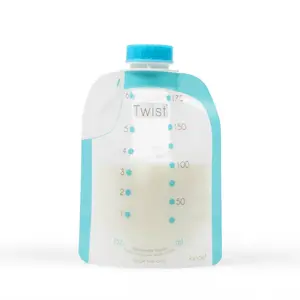 Twist Pouch Breast Milk Storage Bag for Safe and Easy Baby Feeding - Better than a Baby Bottle