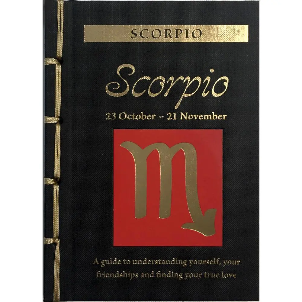 Used Hard Cover Zodiac Guide Astrology Book - Scorpio: Understanding Yourself, Friendships and Finding True Love by Marisa St Clair, 48 Pages, Good Condition, English
