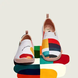 UIN Toledo I Art Travel Shoes For Women- Hold That Color Slip On Lightweight Footwear