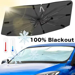 【DealsForYou】UV Protection Car Windshield Sunshade, Retractable Portable Front Window Umbrella Visor, Durable Auto Exterior Accessory, Car Accessories, Accessories For Car