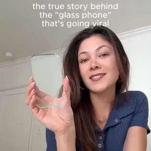 Acrylic High Transparency Phone Model Prank Toy Display Piece, Help Quit Smartphone Addiction, Trendy Fun Accessory