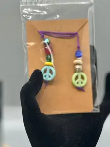 Small Handmade Beaded Bookmark – Cute Book Accessory # 2306