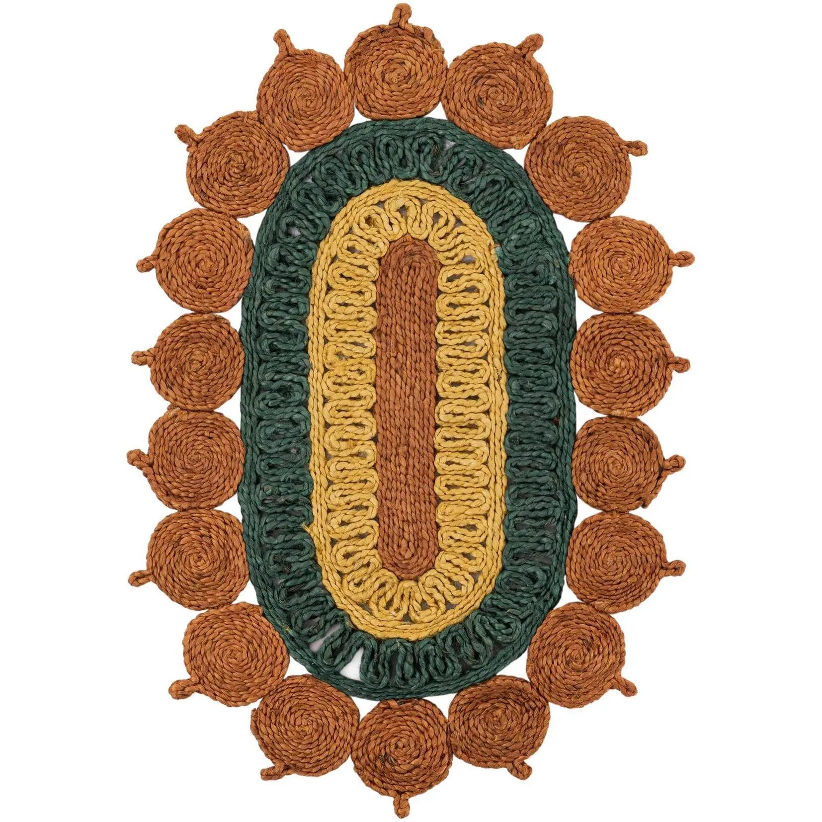 Orange Green Yellow 2' x 3' 1