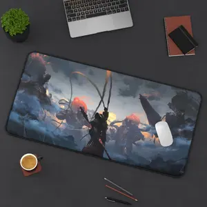 Monkey King Desk Mat Mythical Gaming Pad Hero Mousepad Large PC Mat Non-Slip Durable Gamer Gift Legend Art