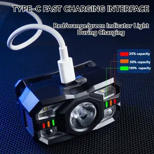 Headlamp HandsFreeLight WaveSensor 1200Lumens Portable Camping Gear Construction Safety Running Fishing Emergency Kit Outdoor Adventure TikTokShop Adjustable Tactical Flashlight