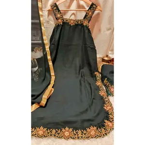 Sleeveless Designer Kurta Trio