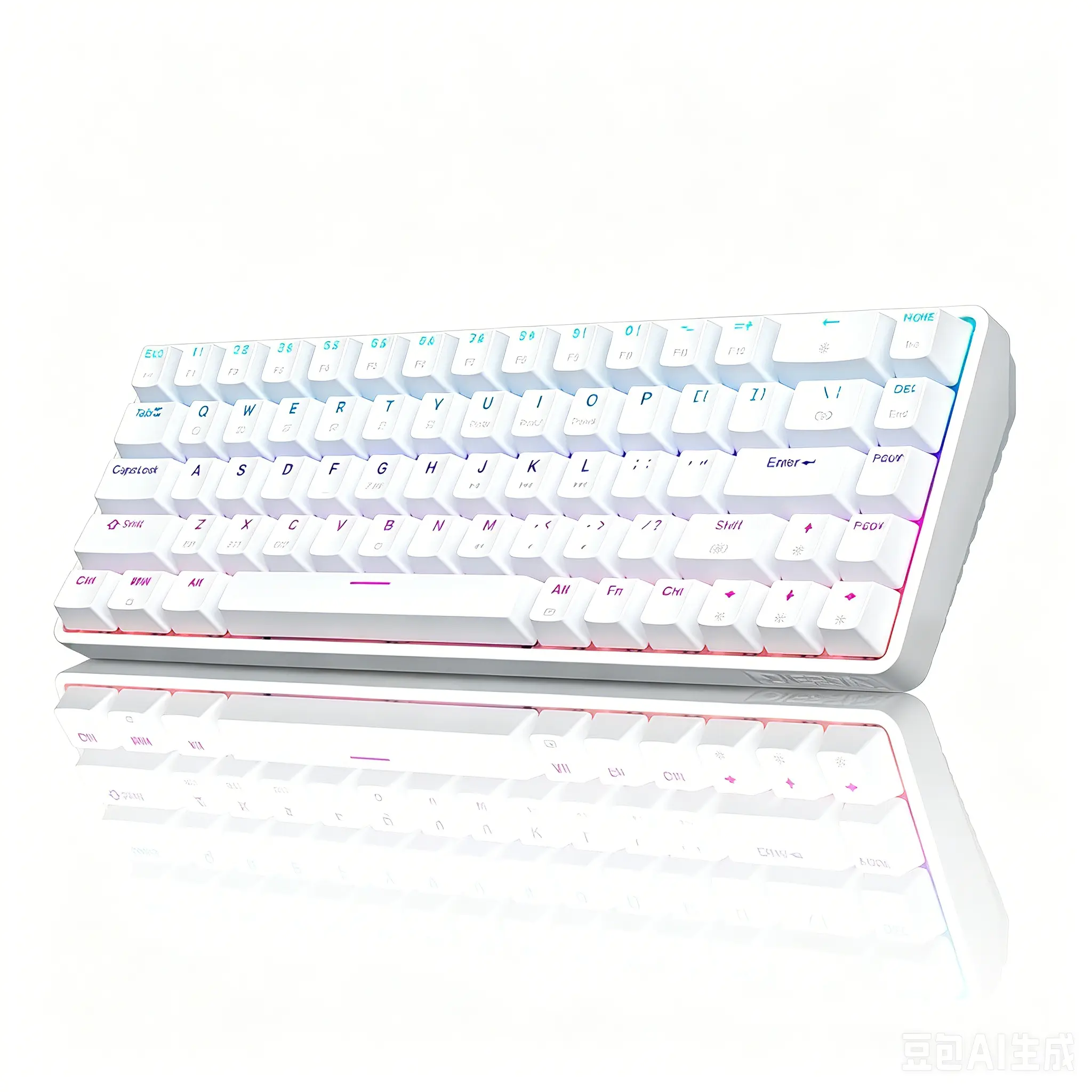 [Clearance] DIERYA DK68 Wireless Mechanical Keyboard, 60% Gaming Keyboard with Red Switch, Triple Mode 2.4GHz/USB-C/BT5.0, RGB Backlit, Anti-Ghosting Keys, 68 Keys Portable Mini Wired Office Keyboard