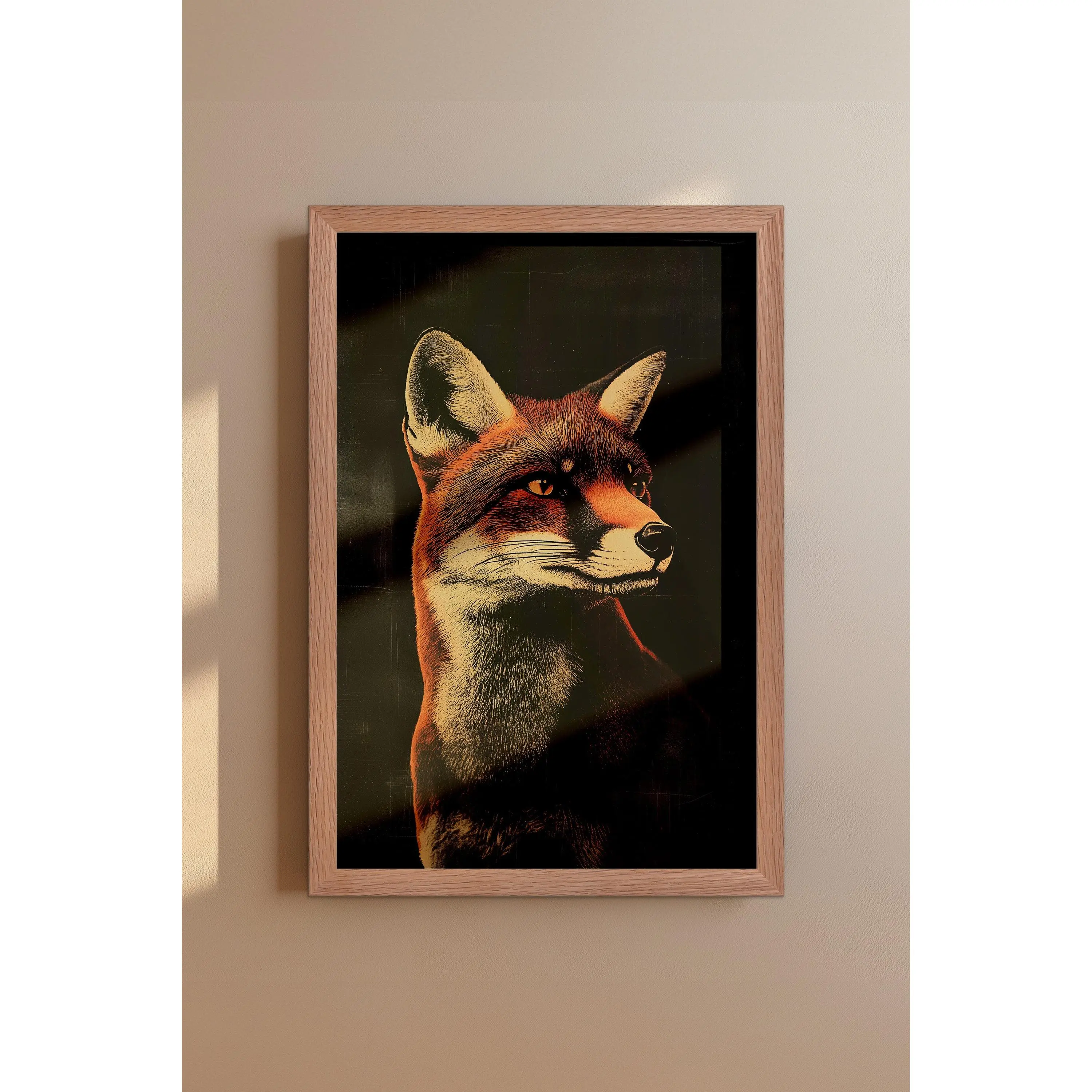 Vintage Fox Wall Art Print - 1920's Italian Poster Style