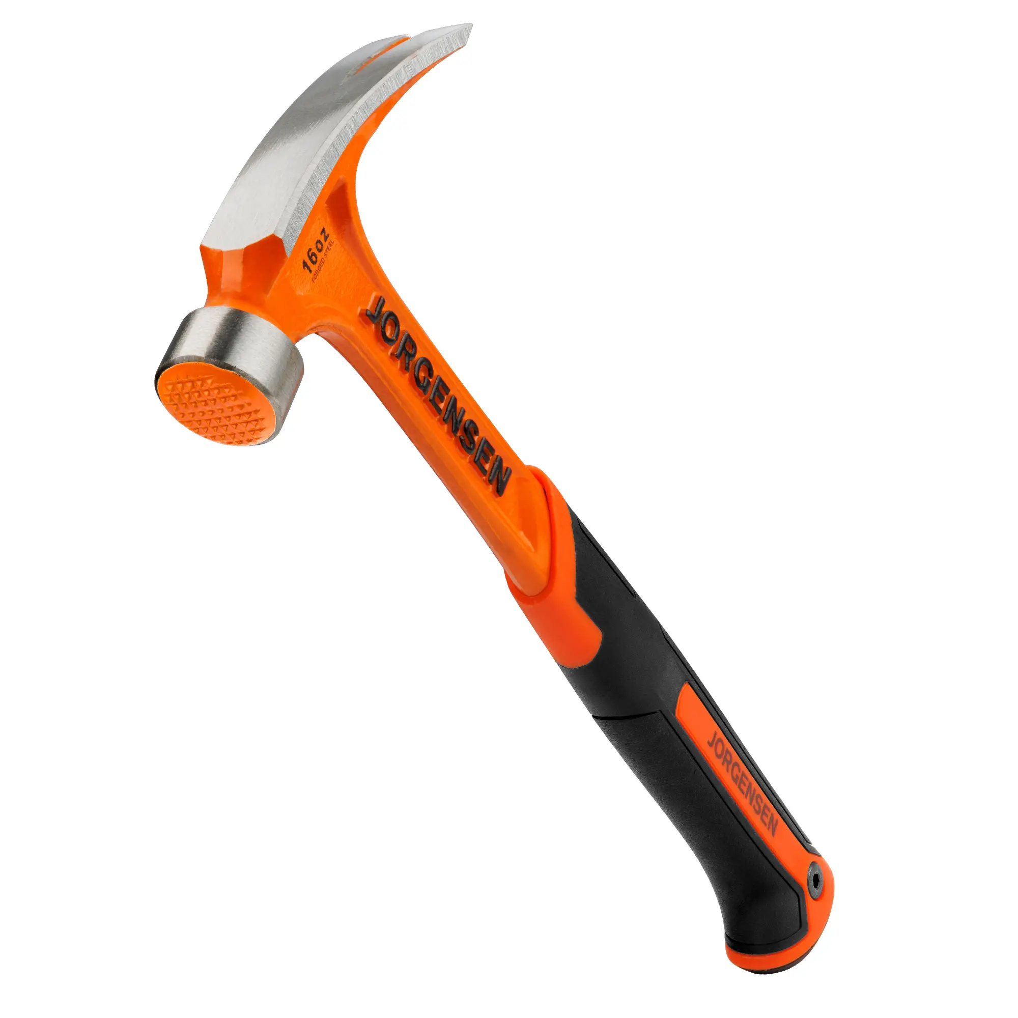 #summersale Jorgensen Straight Claw Hammer, Rip Claw Hammer with Milled Face & Shock Reduction Grip, Heavy Duty One-piece Forged Hammer