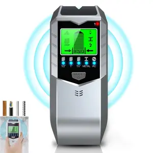 5-in-1 Wall Scanner and Stud Finder with LCD Display, Wall Detector Stud Finder Locates AC Live Cable Wires, Metal & Wooden Studs, Measuring Tool for Home Decor & DIY Projects