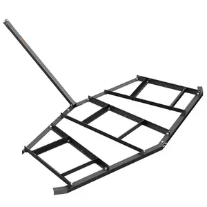 【fathersdaygift】VEVOR Driveway Drag 84" Width Tow Behind Drag HarrowQ235 Steel Driveway Grader with Adjustable BarsSupport up to 50 lbsDriveway Tractor Harrow for ATVsUTVsGarden Lawn Tractors, Field Cultivation, Land Cultivation