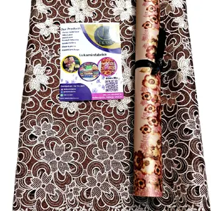 Lukamifabric Perforated Guipure Embroidery - Beautiful Korean Lace Soft Skin Friendly for Any Occasion