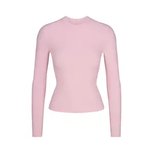 COTTON JERSEY LONG SLEEVE T-SHIRT | CHERRY BLOSSOM