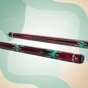 EVO MEG Crimson Jaw Pool Cue – Apex Power with Glass Fiber Precision, Carbon+Glass Butt, EVO 12.5mm Tip, Wrapless Grip, 5/16-18 Joint, 19–19.5oz, Joint Protector Included