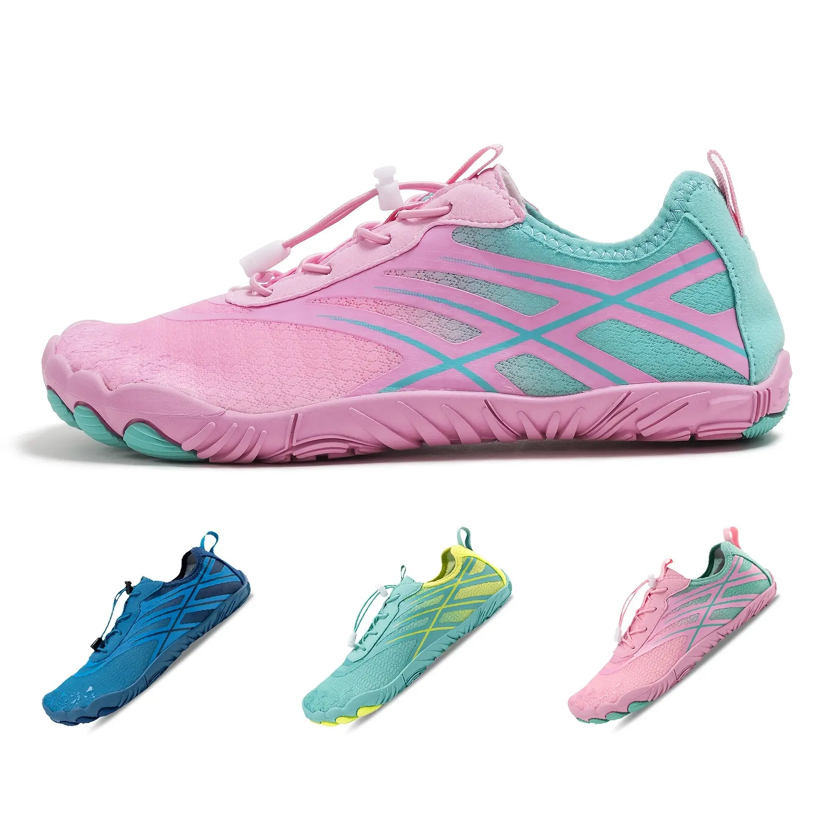Women's Wide-Fit Slip-On Flats - Slip on Clogs, Pool Shoes with Breathable Cloth Upper, Flexible Rubber Sole, Lightweight Foldable Hangable All Seasons Casual Shoes for Swimming, Camping