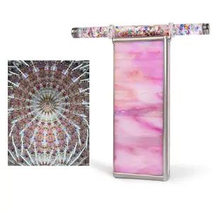 Morlenscope Glitter Wand Kaleidoscope for Adults - with 2 Pieces 6" Glitter Wand,Handmade Tiffany Stained Glass Kaleidoscope,Classy Gift Box,Special Birthday Gift,Anniversary Wedding Gift