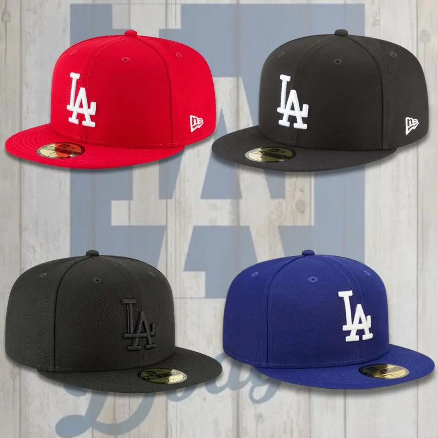New Era MLB 59FIFTY Fitted Cap, New York Yankees, Los Angeles Dodgers, Atlanta Braves, Boston Red Sox, Chicago White Sox,Houston Astros Baseball Hat, Side Patch Collector Edition, Flat Brim Streetwear Hip Hop Fashion, Gorras, Gorra Beisbol, TikTok Viral