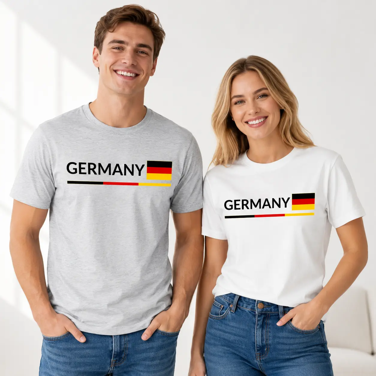 CARPESUN Menswear Short-Sleeve T-Shirt - Men's 220GSM Thick Combed Cotton Fabric, Spain Flag Graphic, Spanish National Emblem, Football Matching Red Streetwear for National Holiday, Daily Casual, Shortsleeve, Print, Round Neck