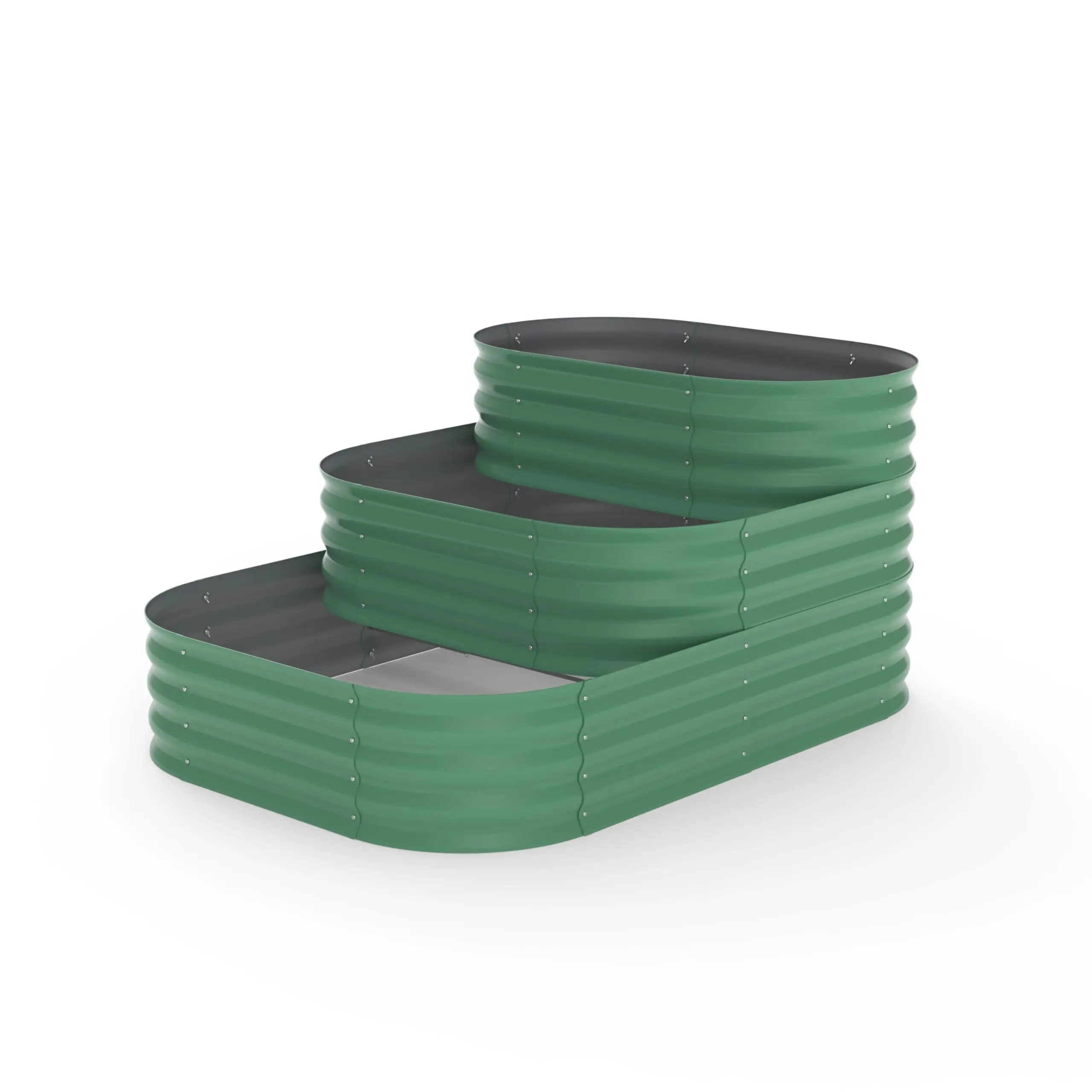 Gaomon Rectangular Heavy Duty Galvanized Steel Raised Planter Kit, 5x3.5x2.5Ft 30In Deep Root Outdoor Planters, 0.6mm Galvanized Panels, Stackable for Vegetables & Herbs, Easy-Snap Assembly, Flat Shipping, City-Smart, Storage-Ready, Heavy Duty Planter
