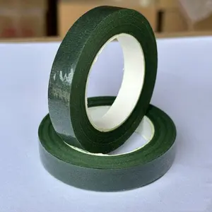 2pcs Floral Wrapping Tape High Adhesive Stretchable 1.2cmx15m DIY Handmade Flower Bouquet Binding Tool Craft Material
