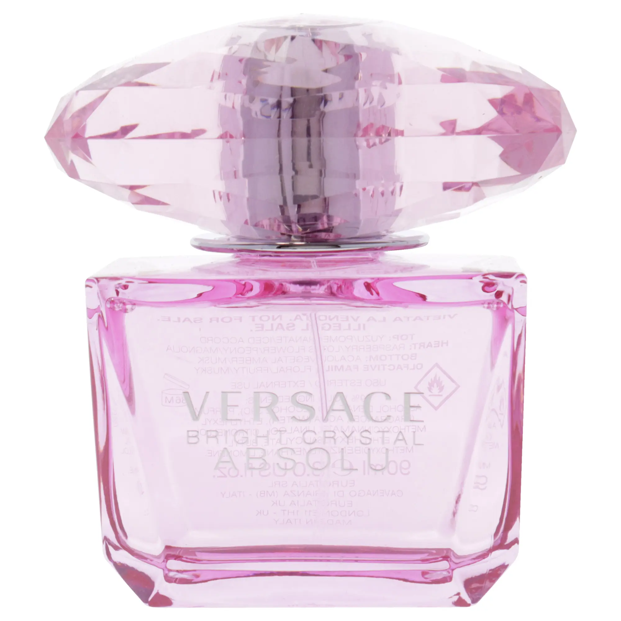 Luxurious Bright Crystal Absolu by Versace for Women - 3oz EDP Spray, Tester, Long-Lasting Impression Fragrance