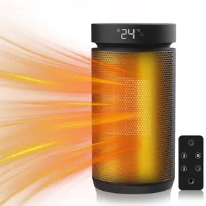 DEMILARE 1500W Space Heater for Fast and Even Heating Ceramic Heater with Remote Control ECO Energy Saving Quiet Operation Safe Tip Over Protection and Wide Oscillation for Bedroom and Office,Stock Up,Mother's Day