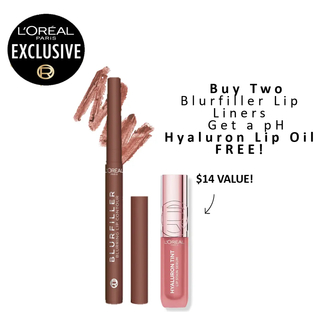 Blurfiller Blurring Lip Contour, Buildable Formula, Line, Define, Contour, L'Oreal Paris