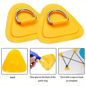 1pc Kayak accessories Multi Purpose Inflatable paddle board PVC patch inflatable boat rope buckle surfboard stainless steel D-type boat kayak paddle board