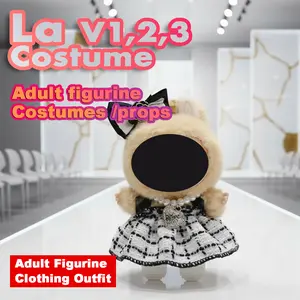 La V1,2,3 Costume for Labubu V123 Dolls - Handmade Dress-up Outfit for Adult Figurine Props & Cosplay Gifts Perfect for Photography Props and Cosplay Doll Gifts