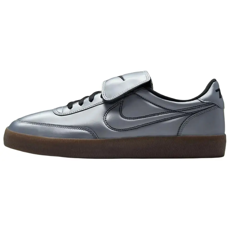 Nike Killshot 2 Premium Leather Sportswear Sneakers, Tiempo Pack - Metallic Cool Grey, Multi-Size Sports Footwear